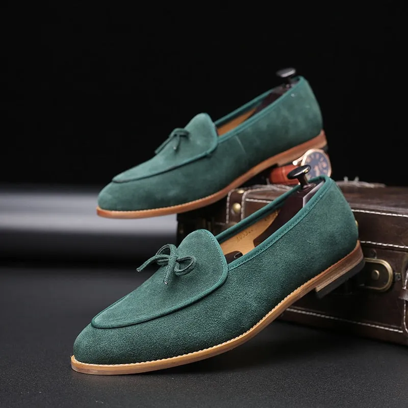 Men Suede Leather Loafer Shoes