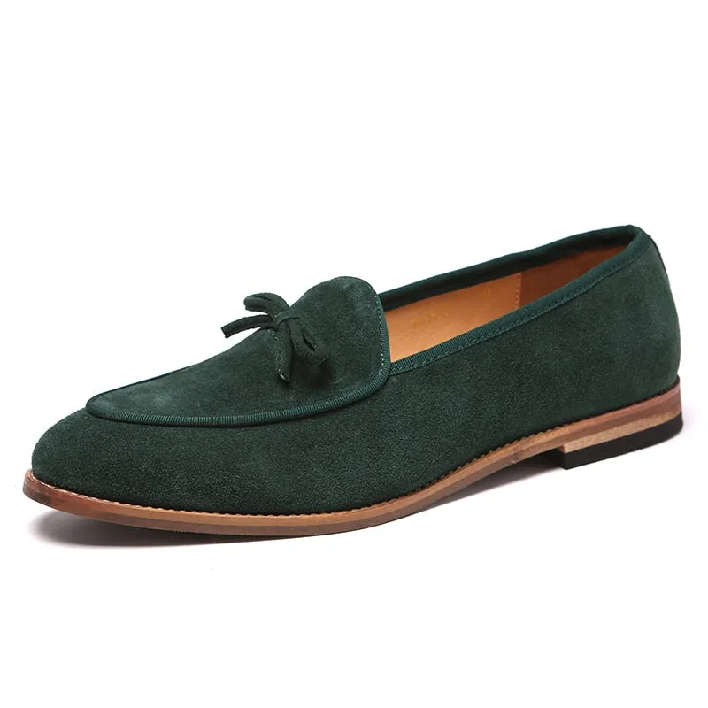 Men Suede Leather Loafer Shoes
