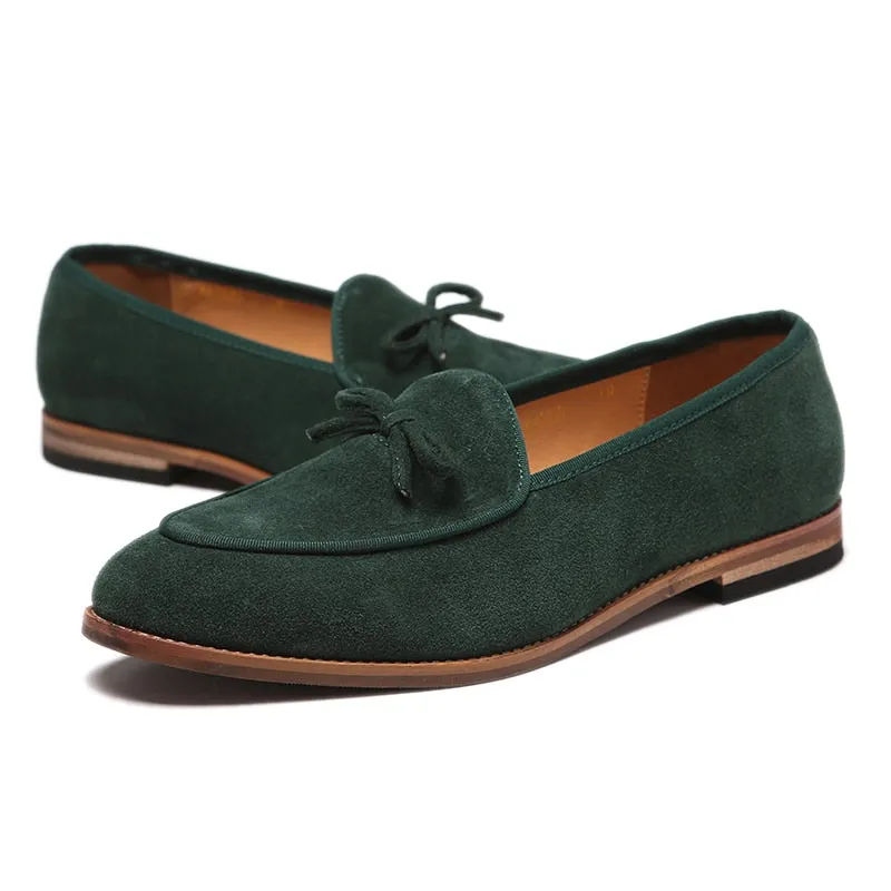 Men Suede Leather Loafer Shoes