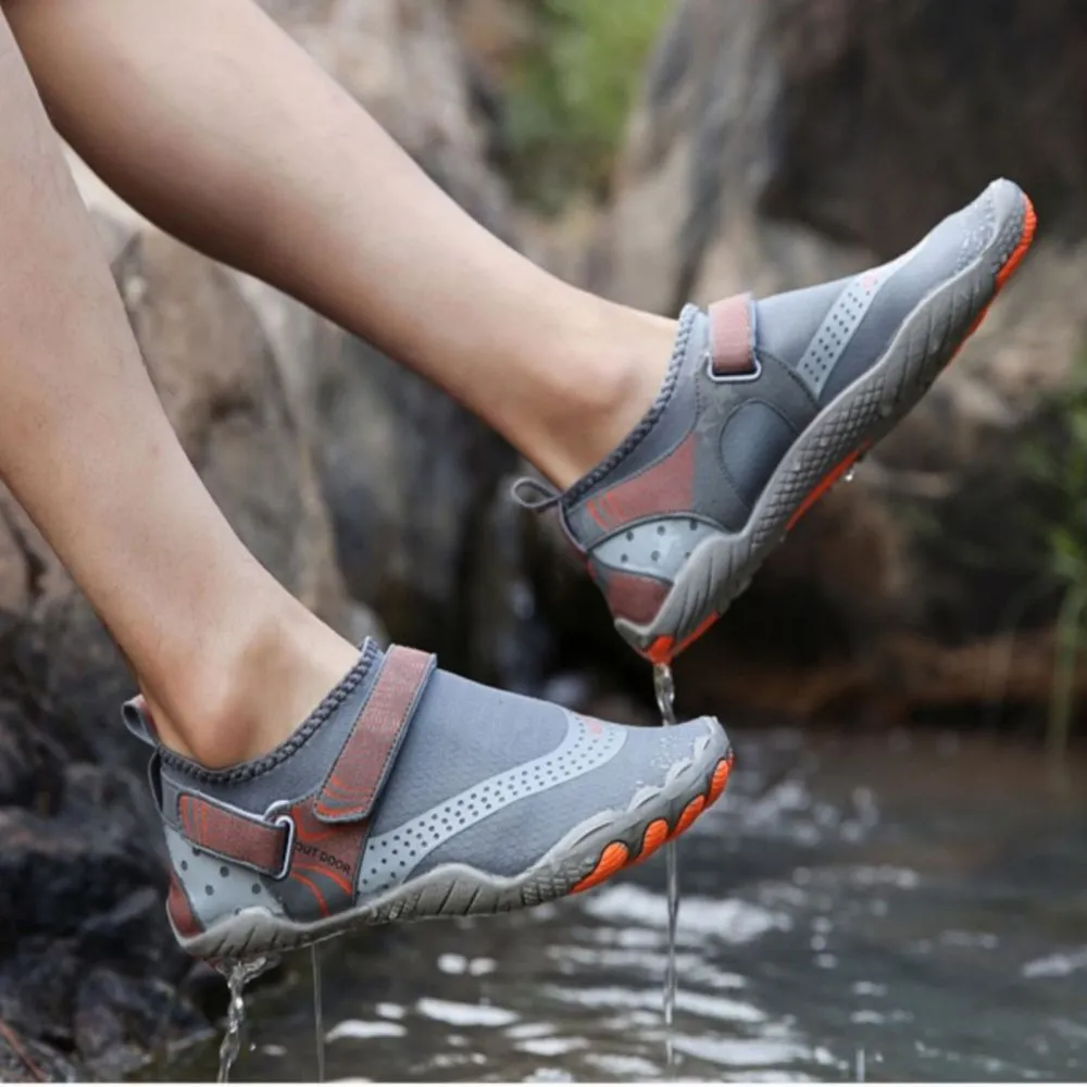 Men’s & Women’s Water Shoes Barefoot Quick Dry Aqua Sports - Grey Size EU43 = US8.5