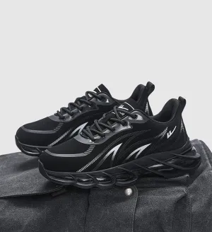 Men's Breathable Trendy Casual Sneakers - Black