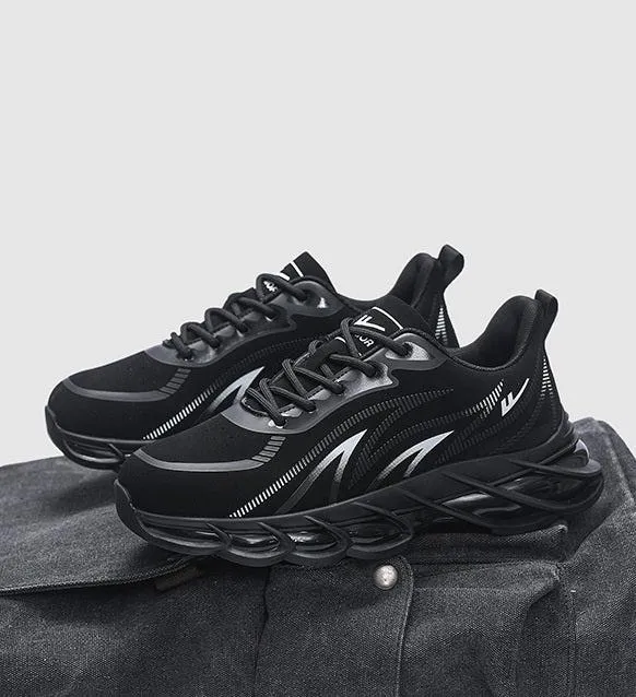 Men's Breathable Trendy Casual Sneakers - Black