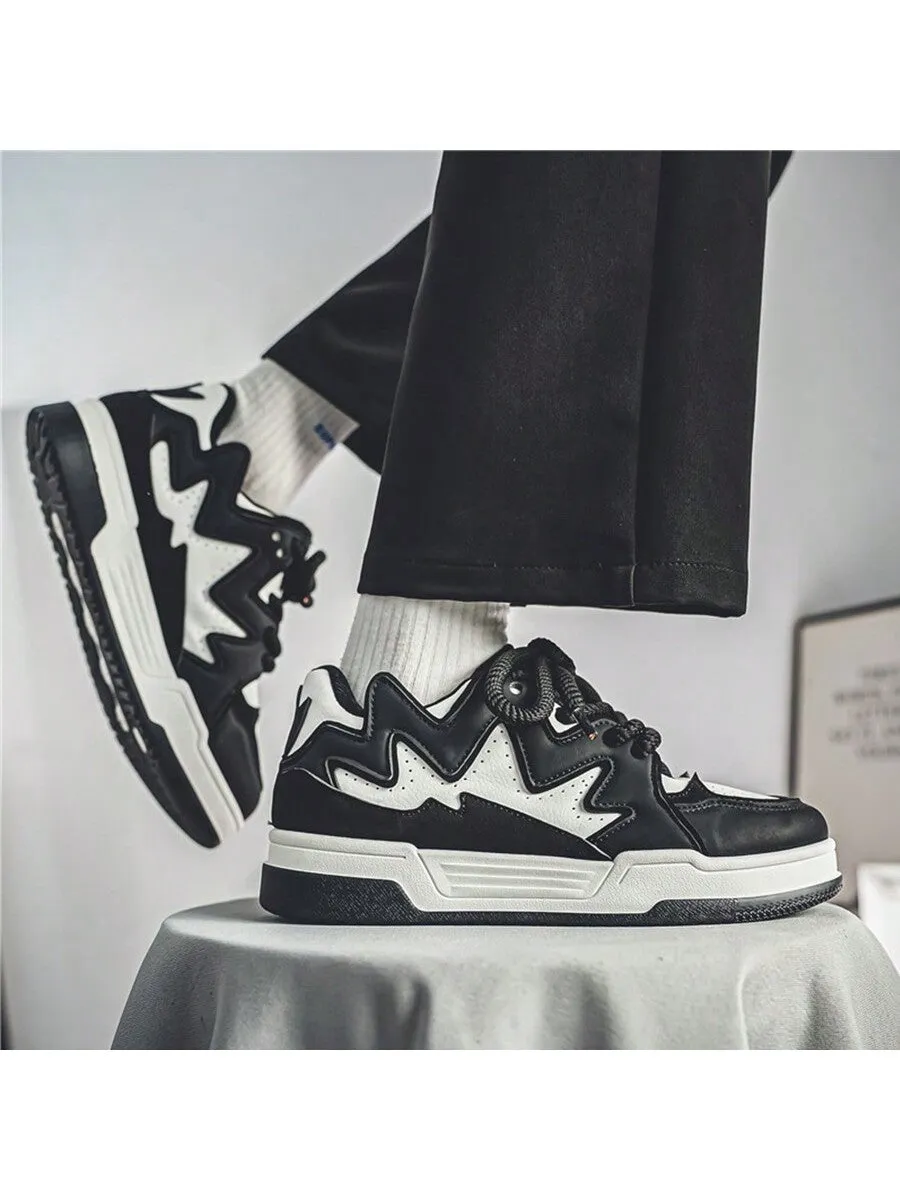 Men's Casual Low-Cut Breathable Chunky Sneakers, Trendy And Lightweight