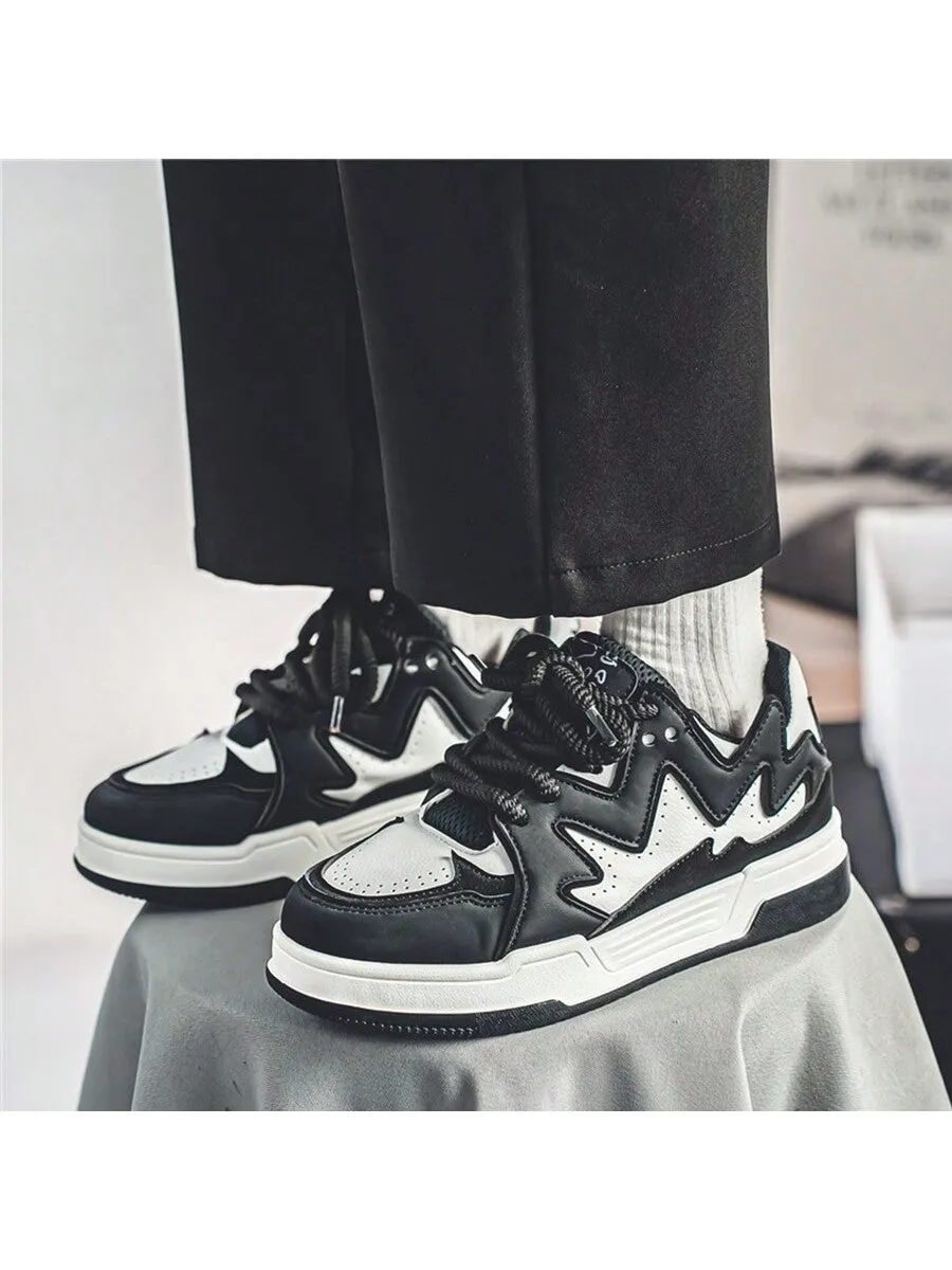 Men's Casual Low-Cut Breathable Chunky Sneakers, Trendy And Lightweight