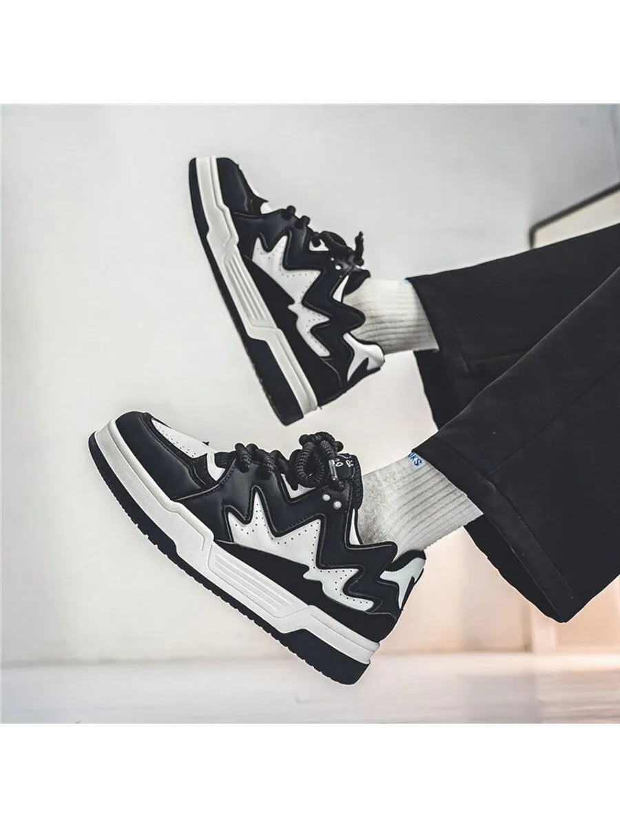 Men's Casual Low-Cut Breathable Chunky Sneakers, Trendy And Lightweight