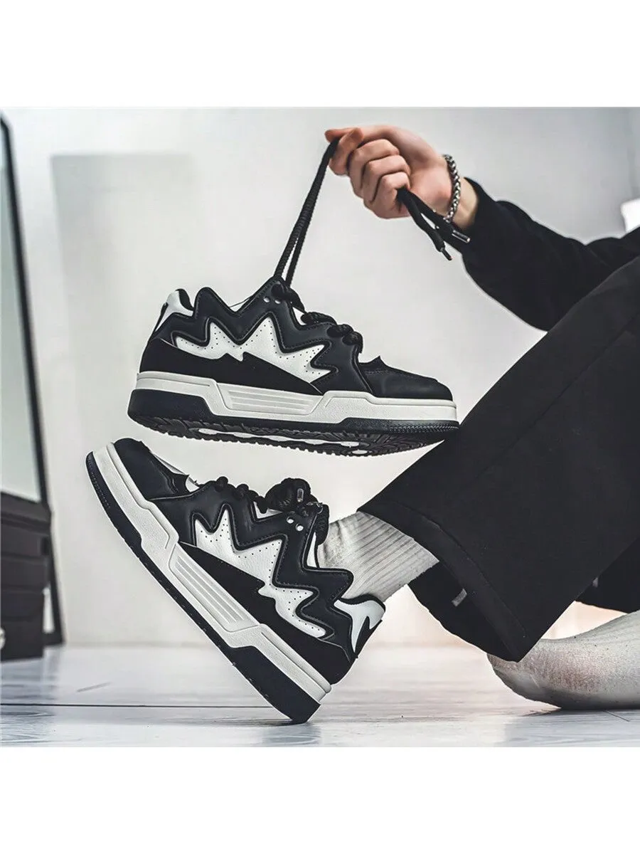 Men's Casual Low-Cut Breathable Chunky Sneakers, Trendy And Lightweight