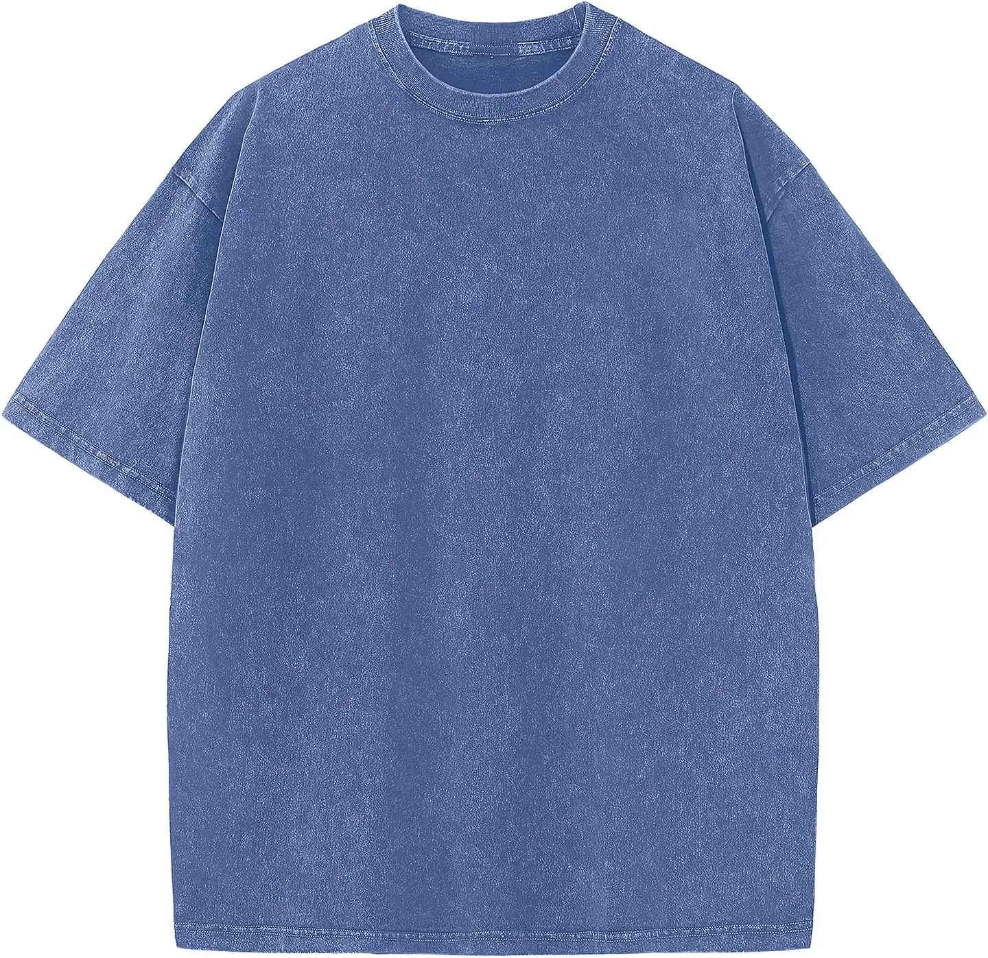 Men's Oversized Cotton T-Shirts Loose Fit Vintage Washed Tee Unisex Short Sleeve Casual Shirts Tops