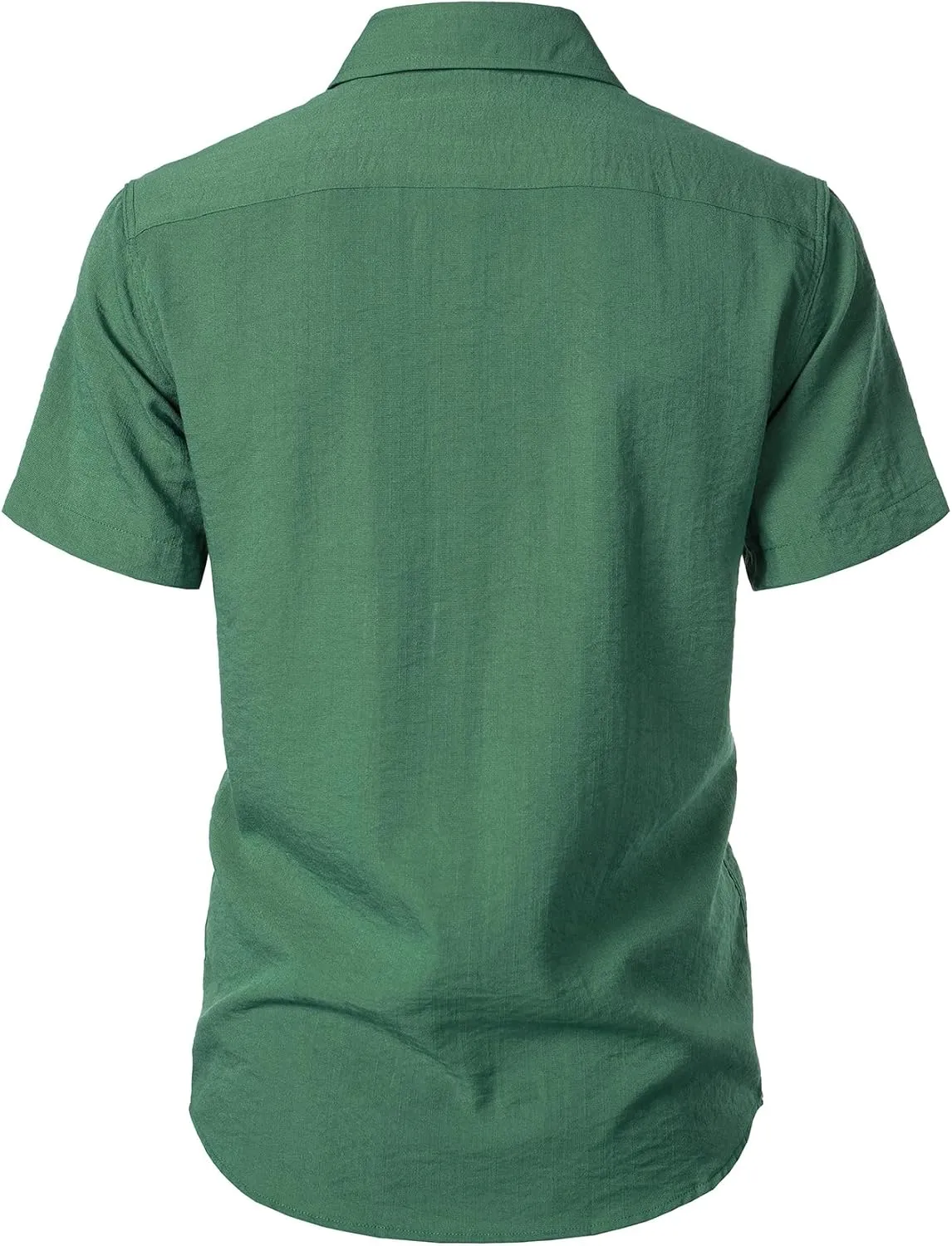 Men's Stretch Textured Short Sleeve Button Down Shirts Summer Casual Beach Wedding Vacation Shirt