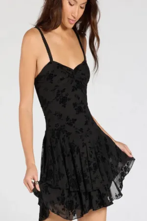 Mesh Burnout Dress with Inner Short