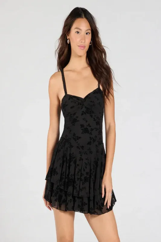 Mesh Burnout Dress with Inner Short