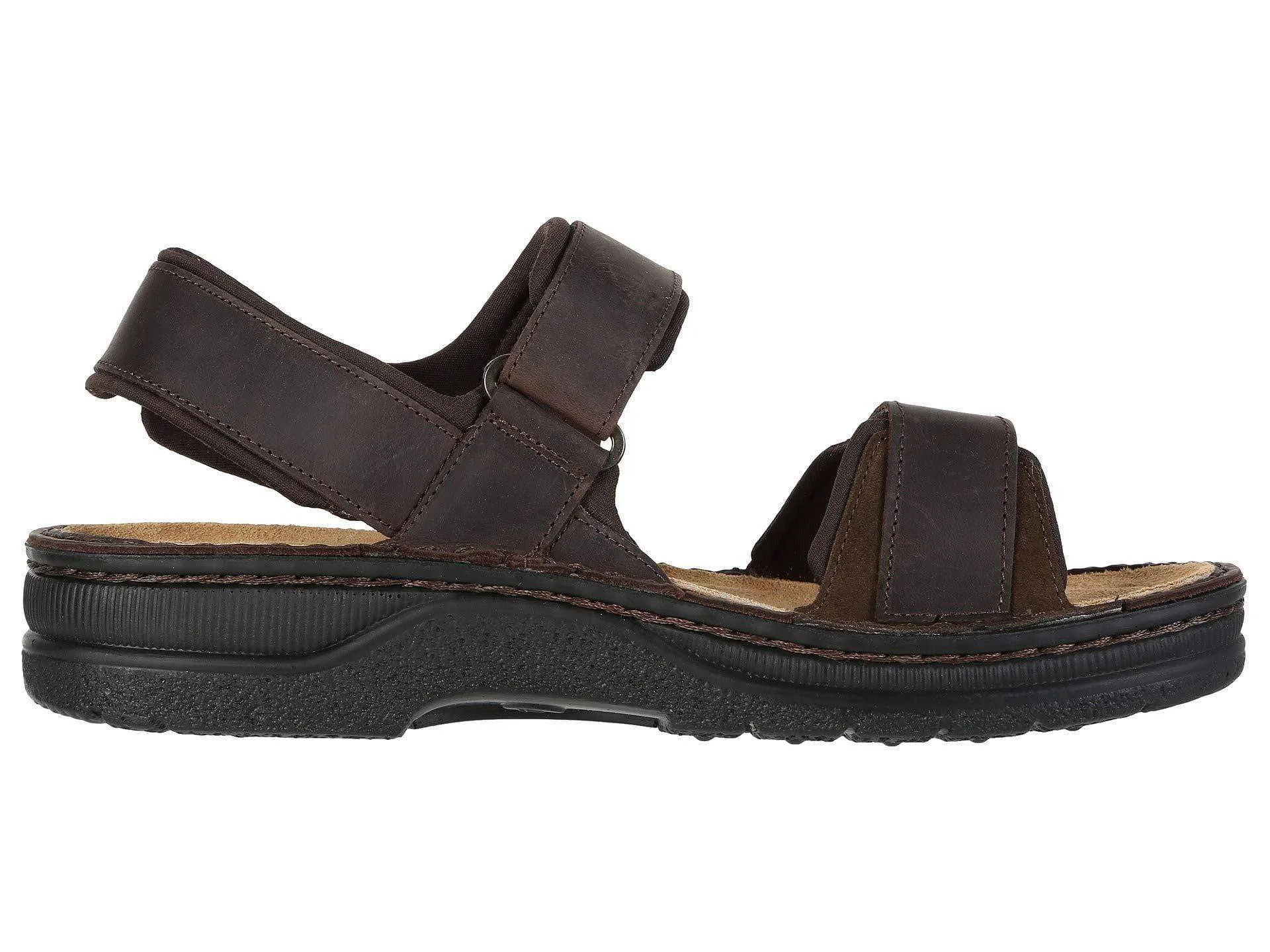 Naot Men's Arthur Sandals- Crazy Horse Leather/Hash Suede