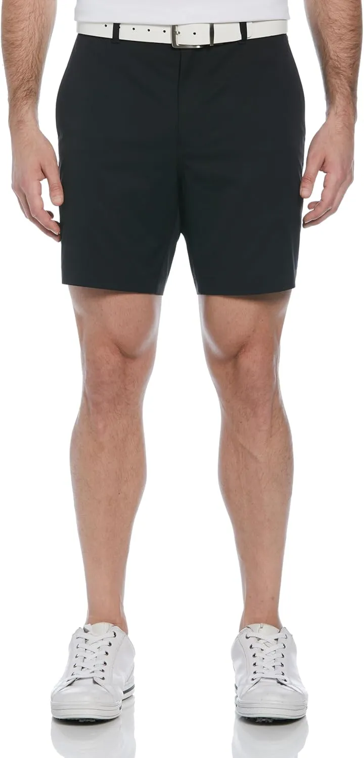 PGA TOUR Men's 7?? Flat Front Performance Stretch Golf Shorts with Active Waistband