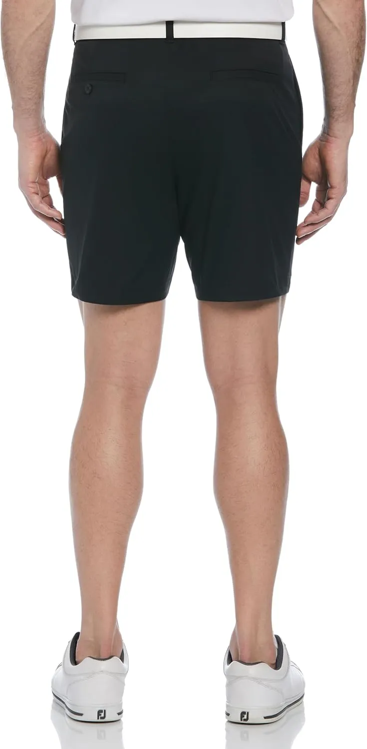 PGA TOUR Men's 7?? Flat Front Performance Stretch Golf Shorts with Active Waistband
