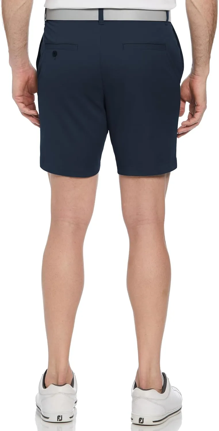 PGA TOUR Men's 7?? Flat Front Performance Stretch Golf Shorts with Active Waistband