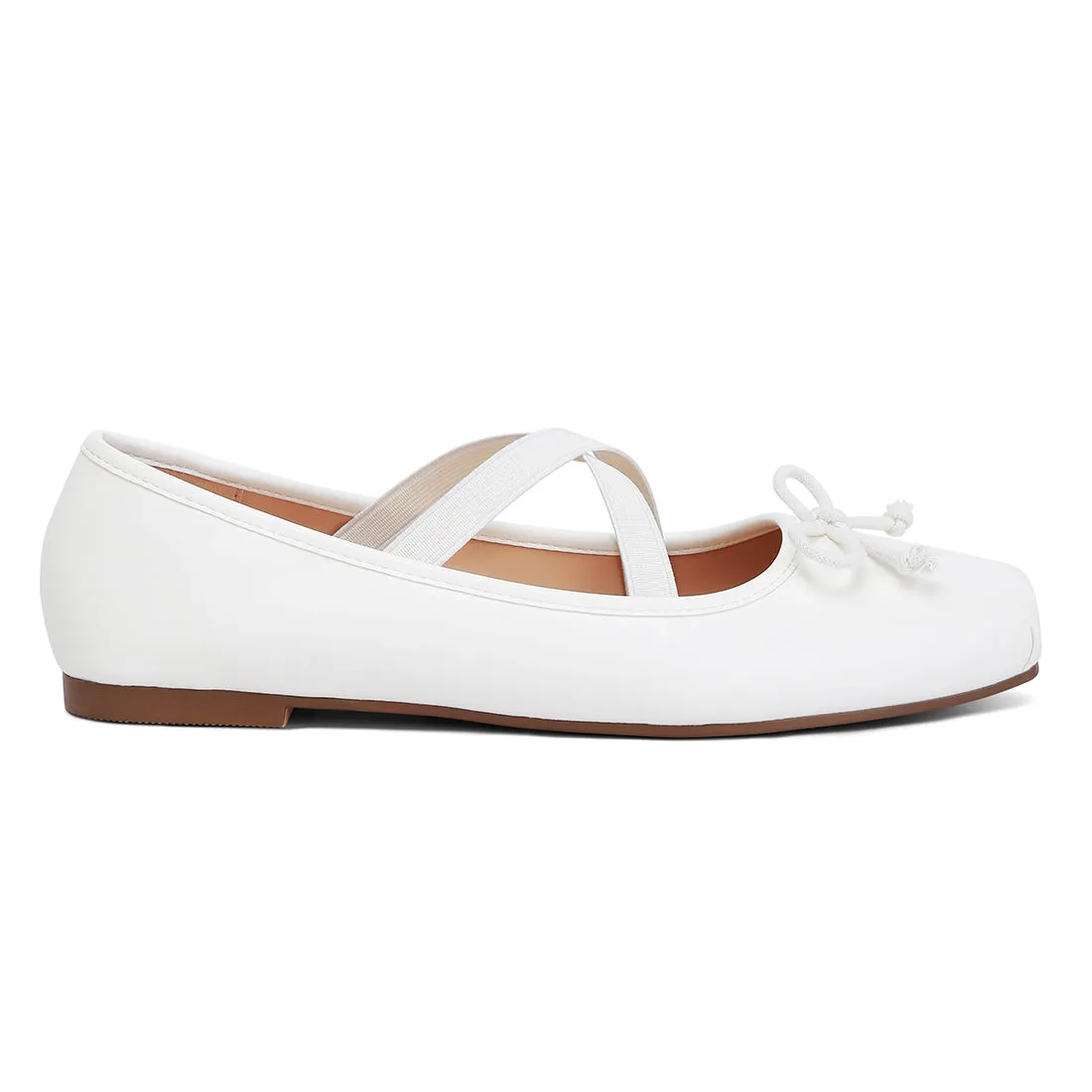 Recycled Faux Leather Ballet Flats