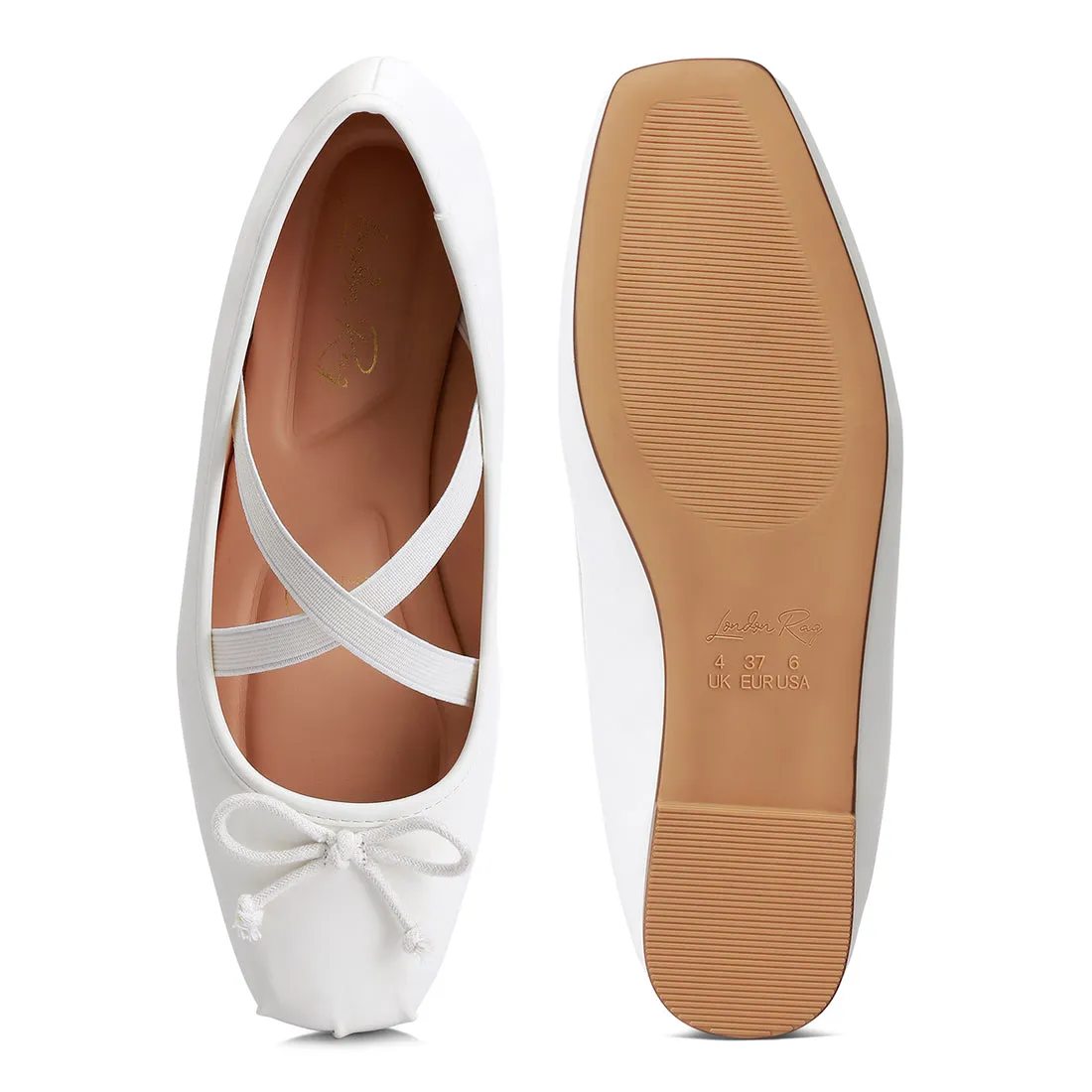 Recycled Faux Leather Ballet Flats