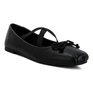 Recycled Faux Leather Ballet Flats