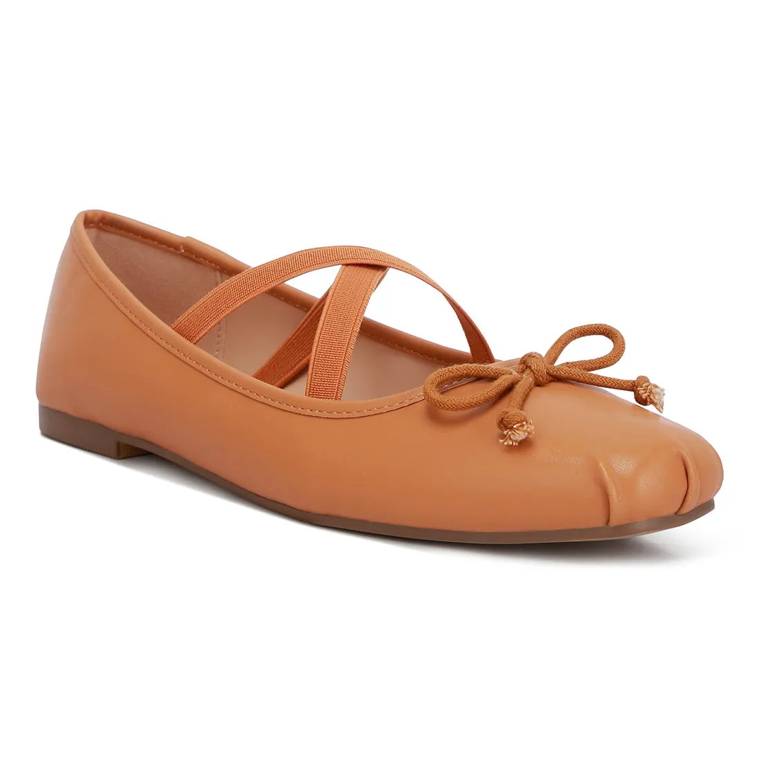 Recycled Faux Leather Ballet Flats