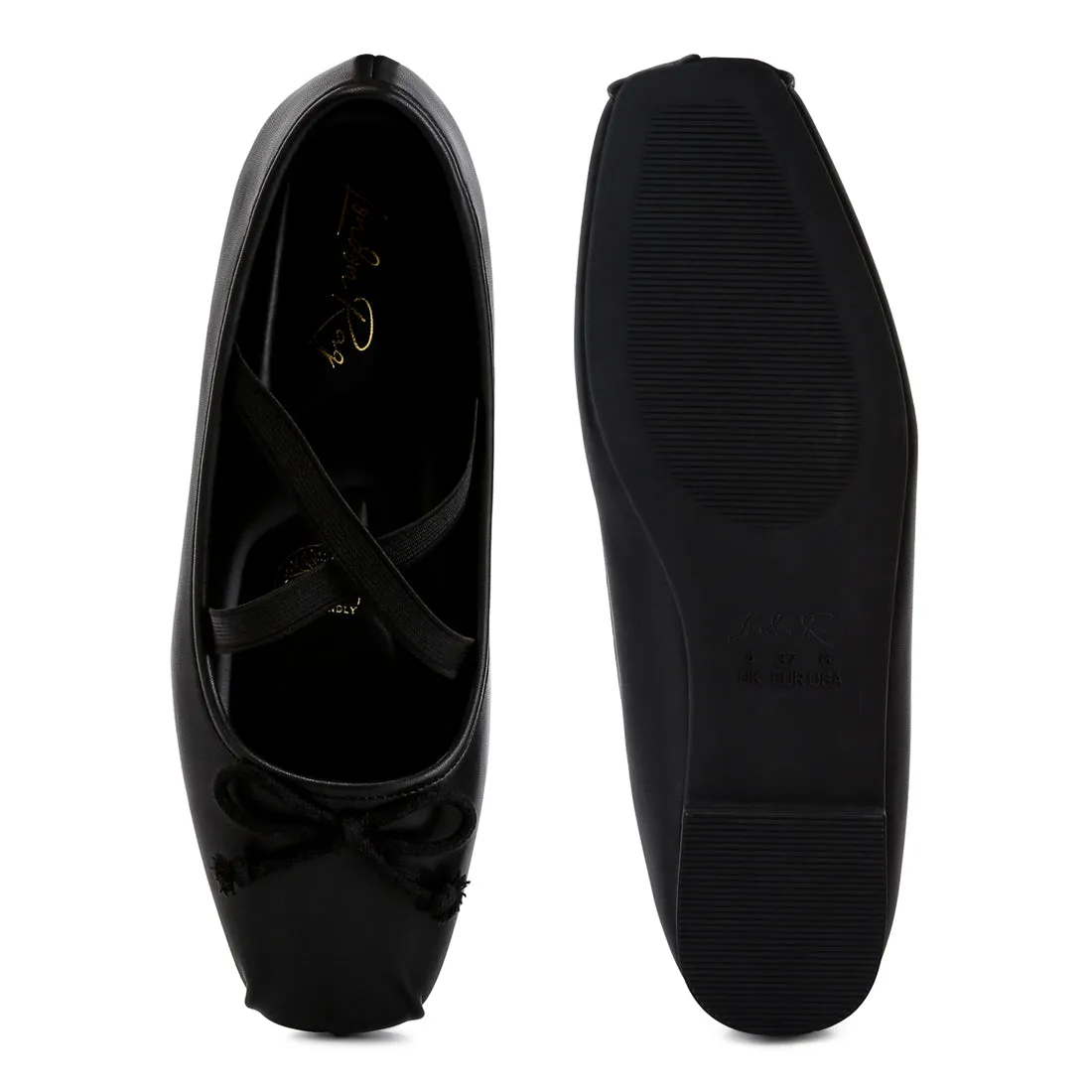 Recycled Faux Leather Ballet Flats