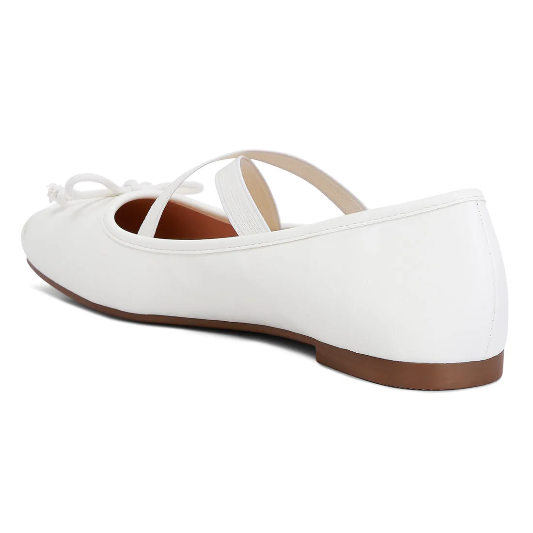 Recycled Faux Leather Ballet Flats