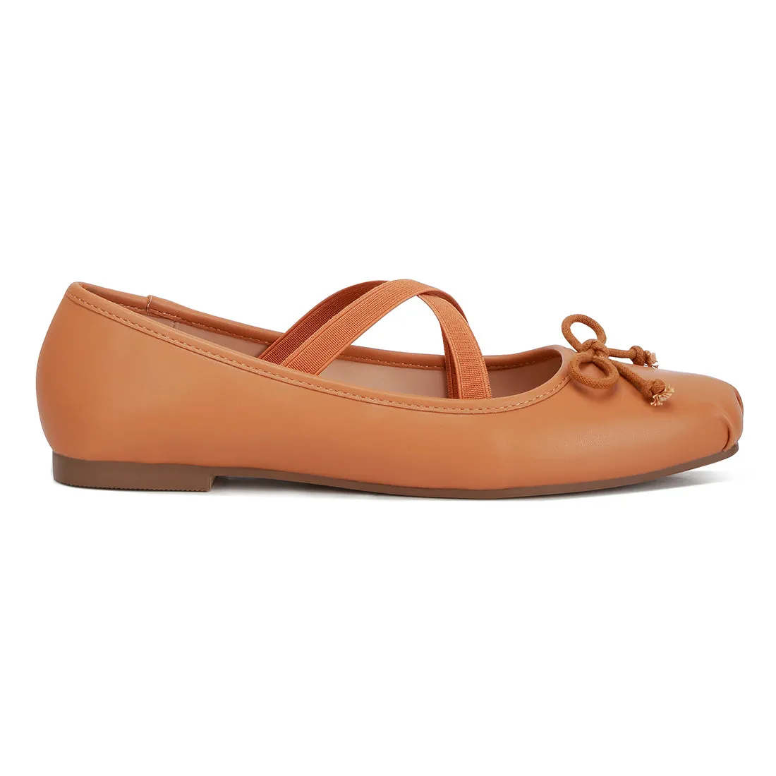 Recycled Faux Leather Ballet Flats