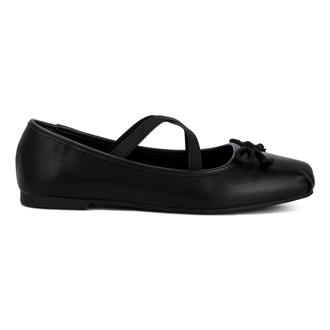 Recycled Faux Leather Ballet Flats