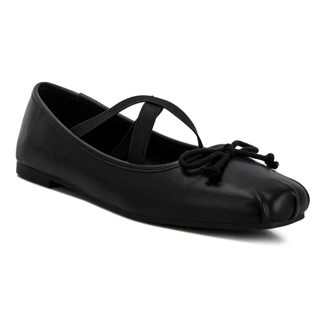 Recycled Faux Leather Ballet Flats