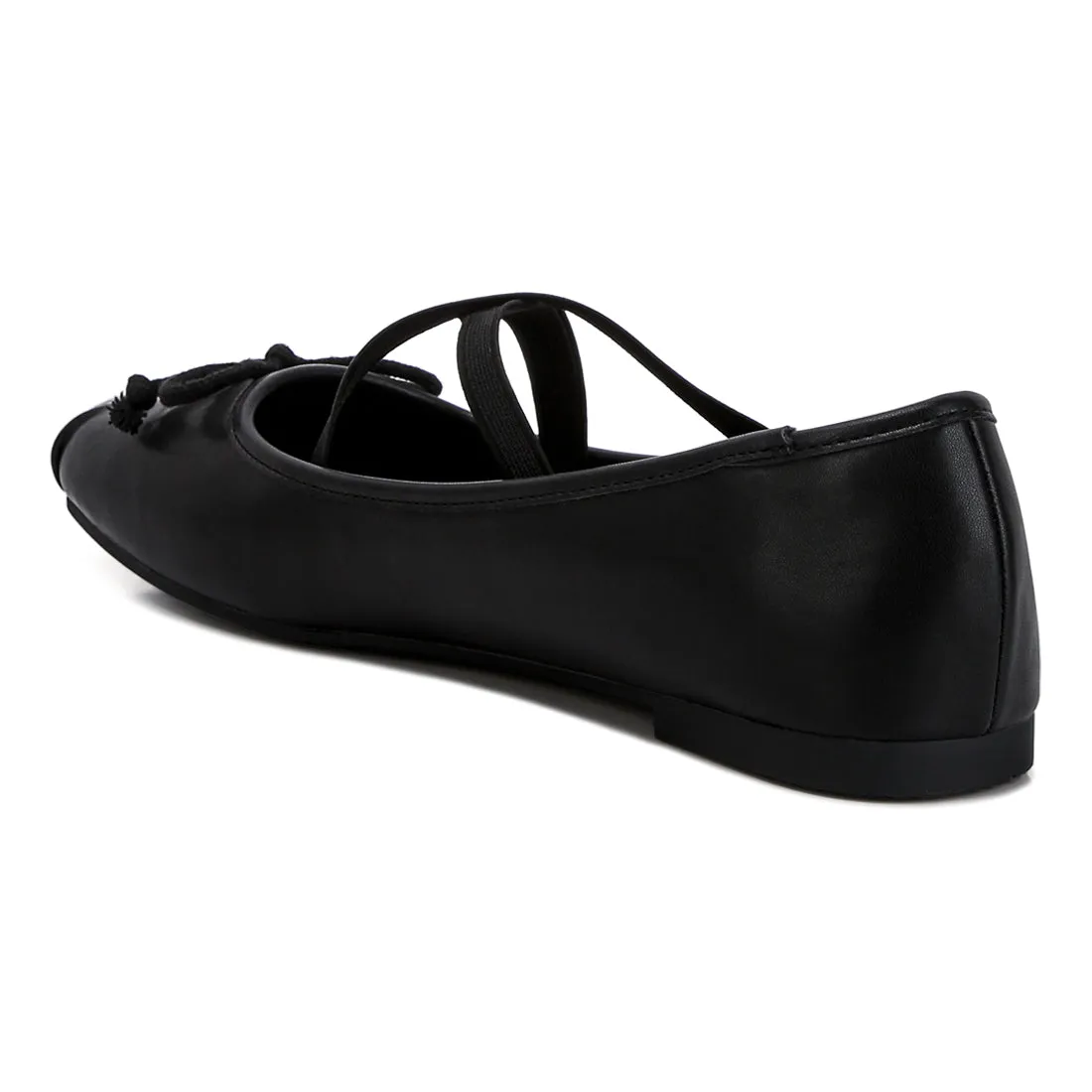 Recycled Faux Leather Ballet Flats