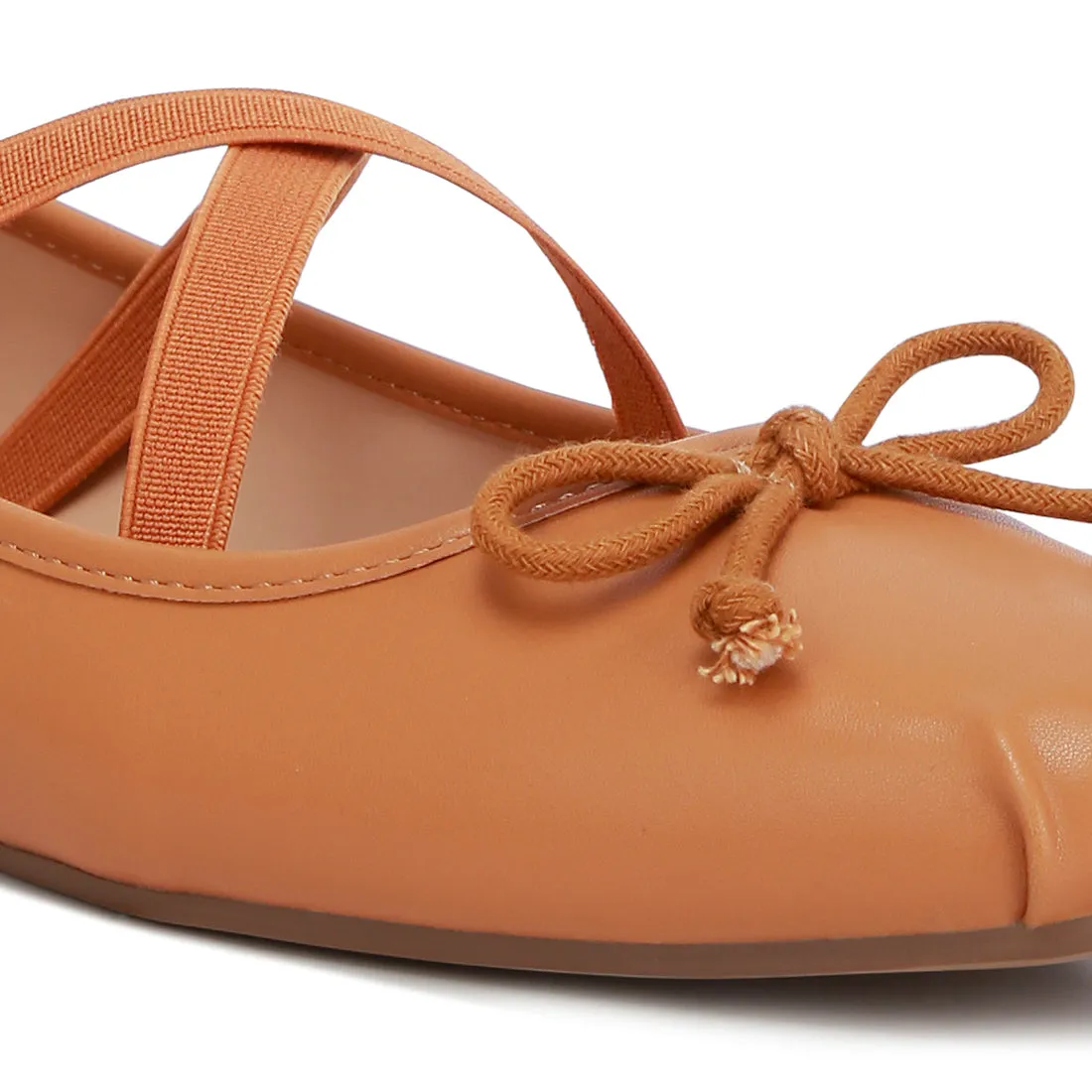 Recycled Faux Leather Ballet Flats