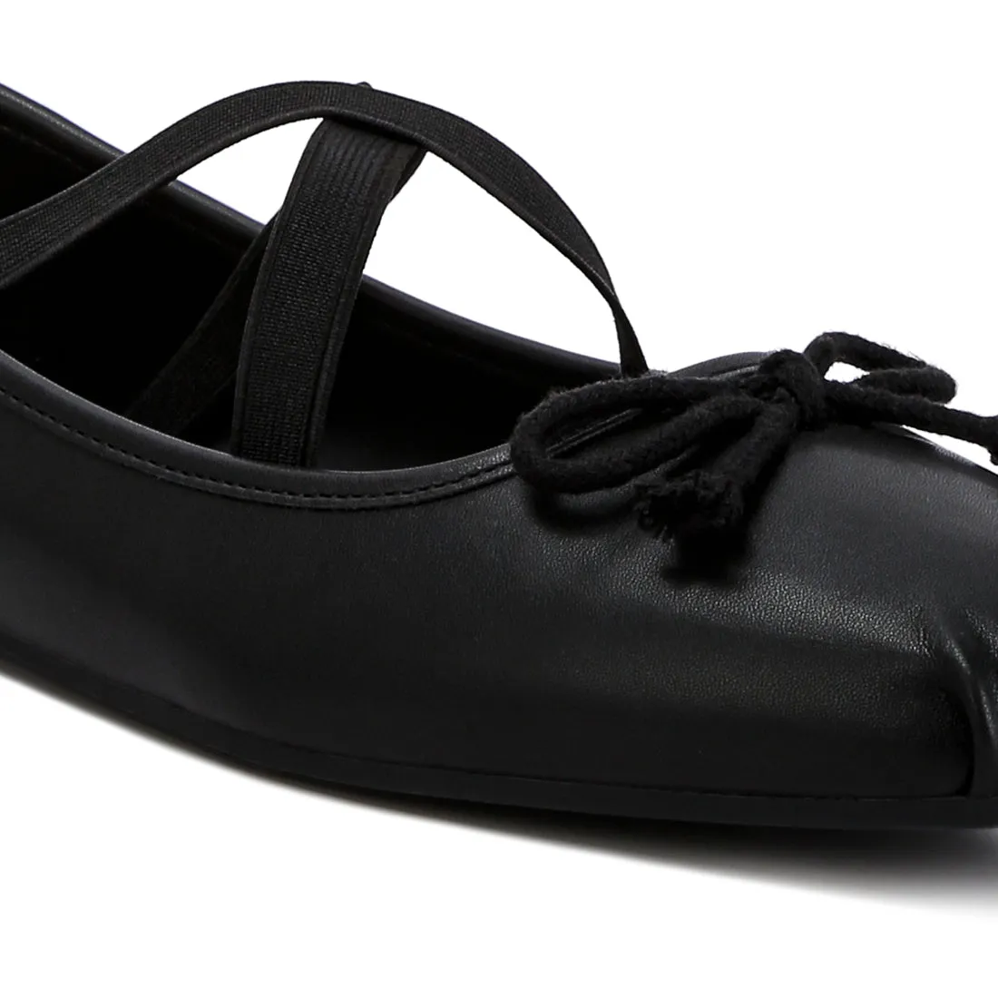 Recycled Faux Leather Ballet Flats