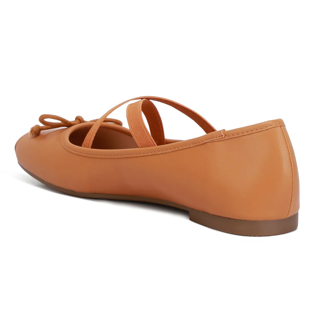 Recycled Faux Leather Ballet Flats
