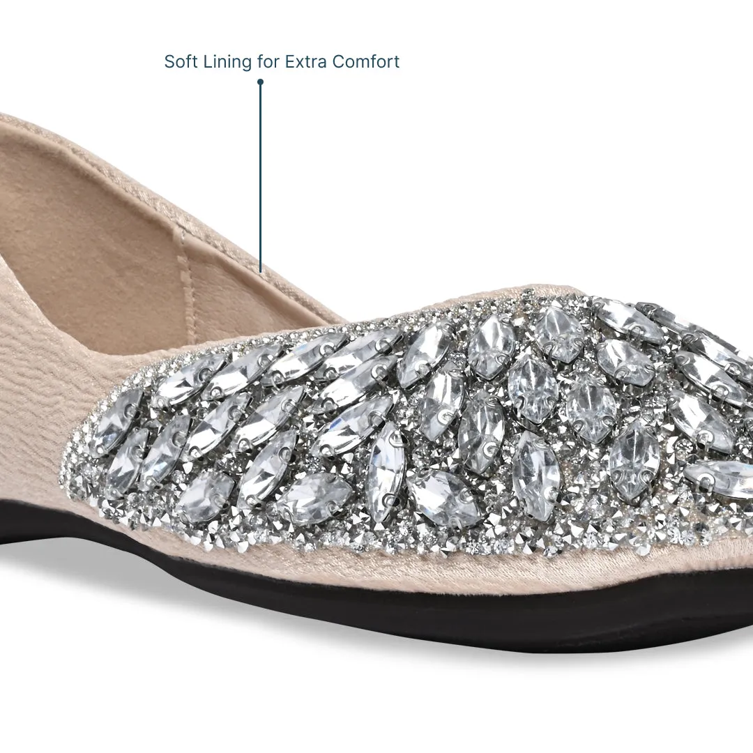 Silver Embellished Inde Ballerina