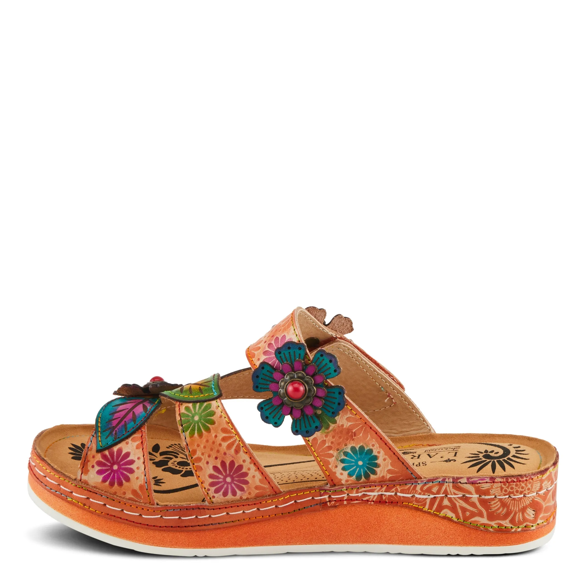 Spring Step Shoes L'Artiste Pillow Soft Women's Comfortable Floral Sandals