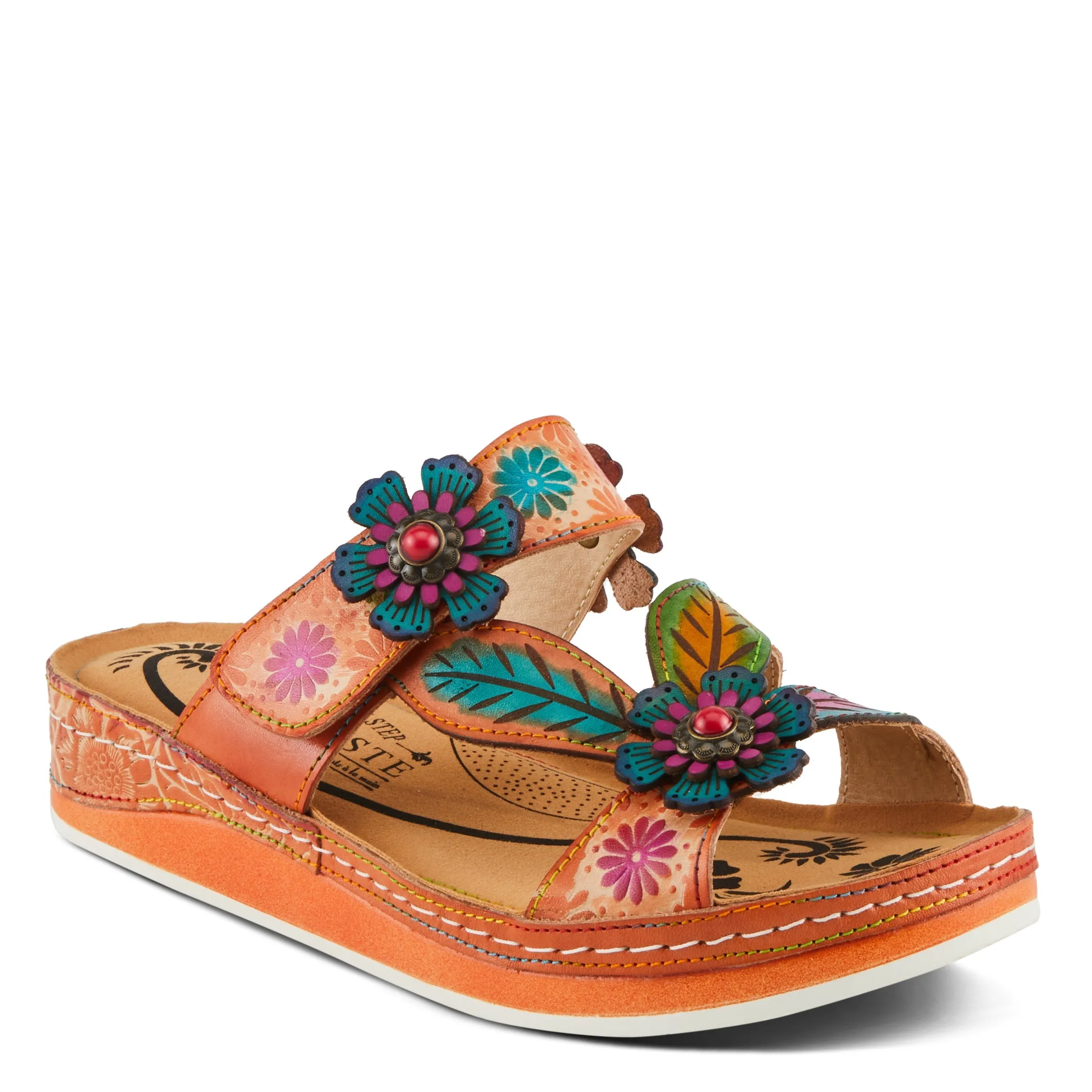 Spring Step Shoes L'Artiste Pillow Soft Women's Comfortable Floral Sandals