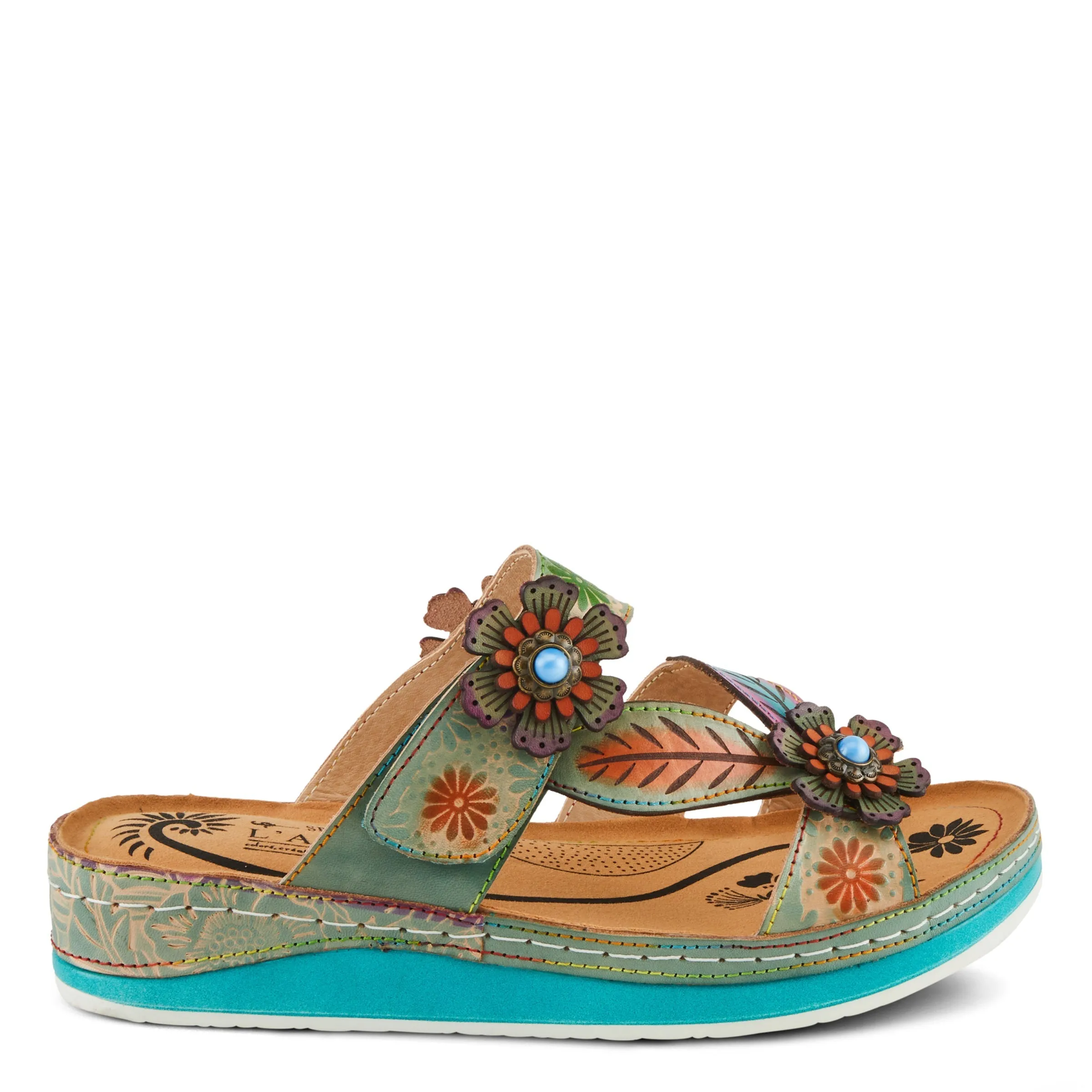 Spring Step Shoes L'Artiste Pillow Soft Women's Comfortable Floral Sandals