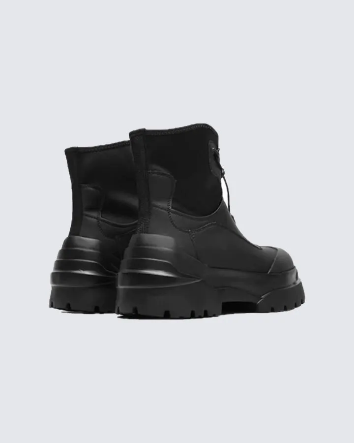Thick-Sole Lace-Up Outdoor Motorcycle Boots