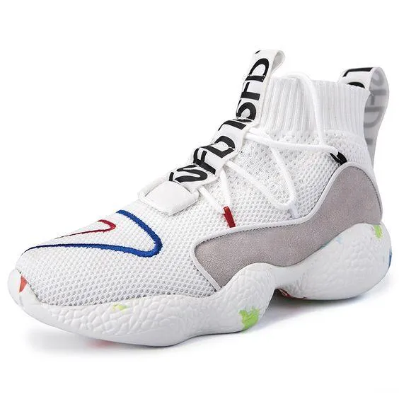 Trendy Couples High Top Sock Sneaker Shoes