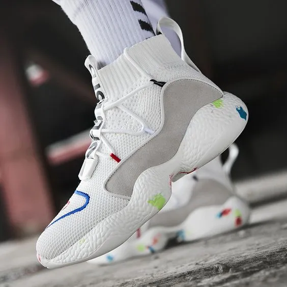 Trendy Couples High Top Sock Sneaker Shoes