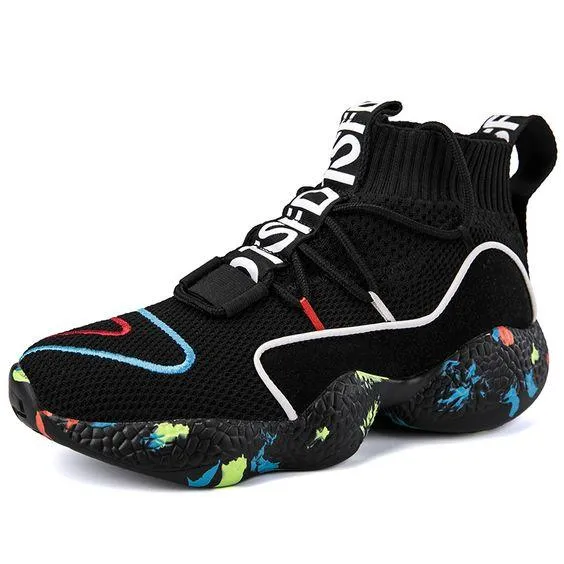 Trendy Couples High Top Sock Sneaker Shoes