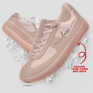 Unique Gift,Personalized Love Couple Sneakers, Custom Comfortable Wedding Shoes, Best Gift for Valentine's Day