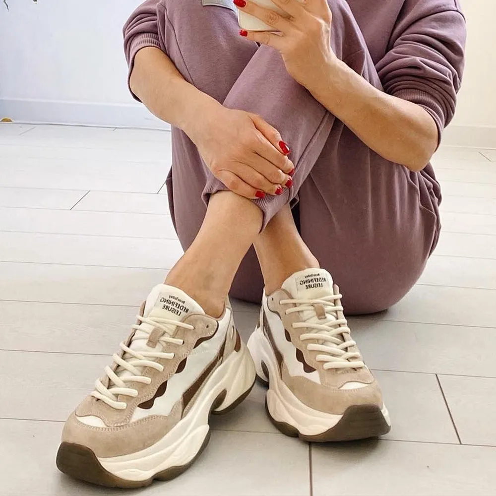 USS Shoes Levi Women's Suede Leather Platform Sneaker