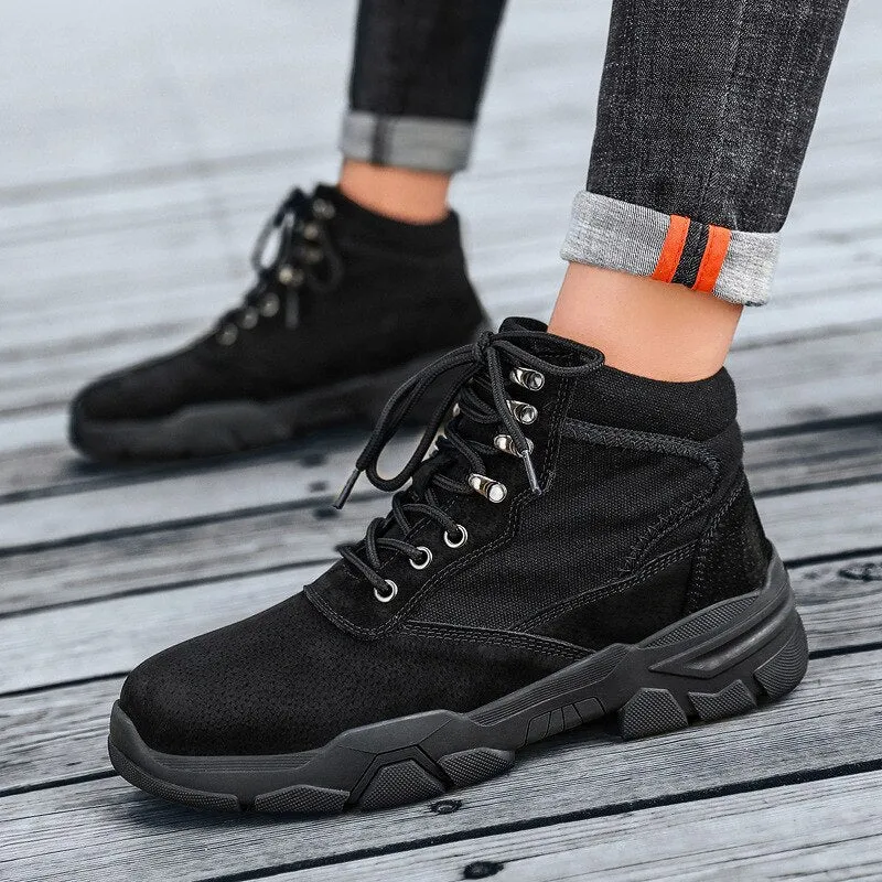 Winter Men Military Boots Quality Special Force Tactical Desert Combat Ankle Boats Army Work Shoes Leather Snow Boots