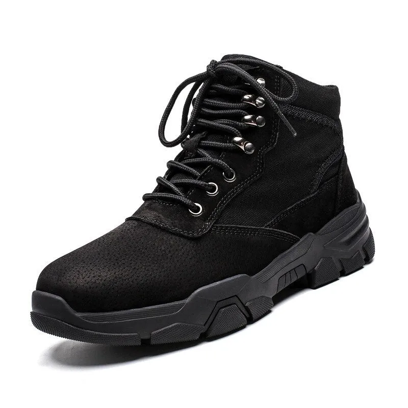 Winter Men Military Boots Quality Special Force Tactical Desert Combat Ankle Boats Army Work Shoes Leather Snow Boots