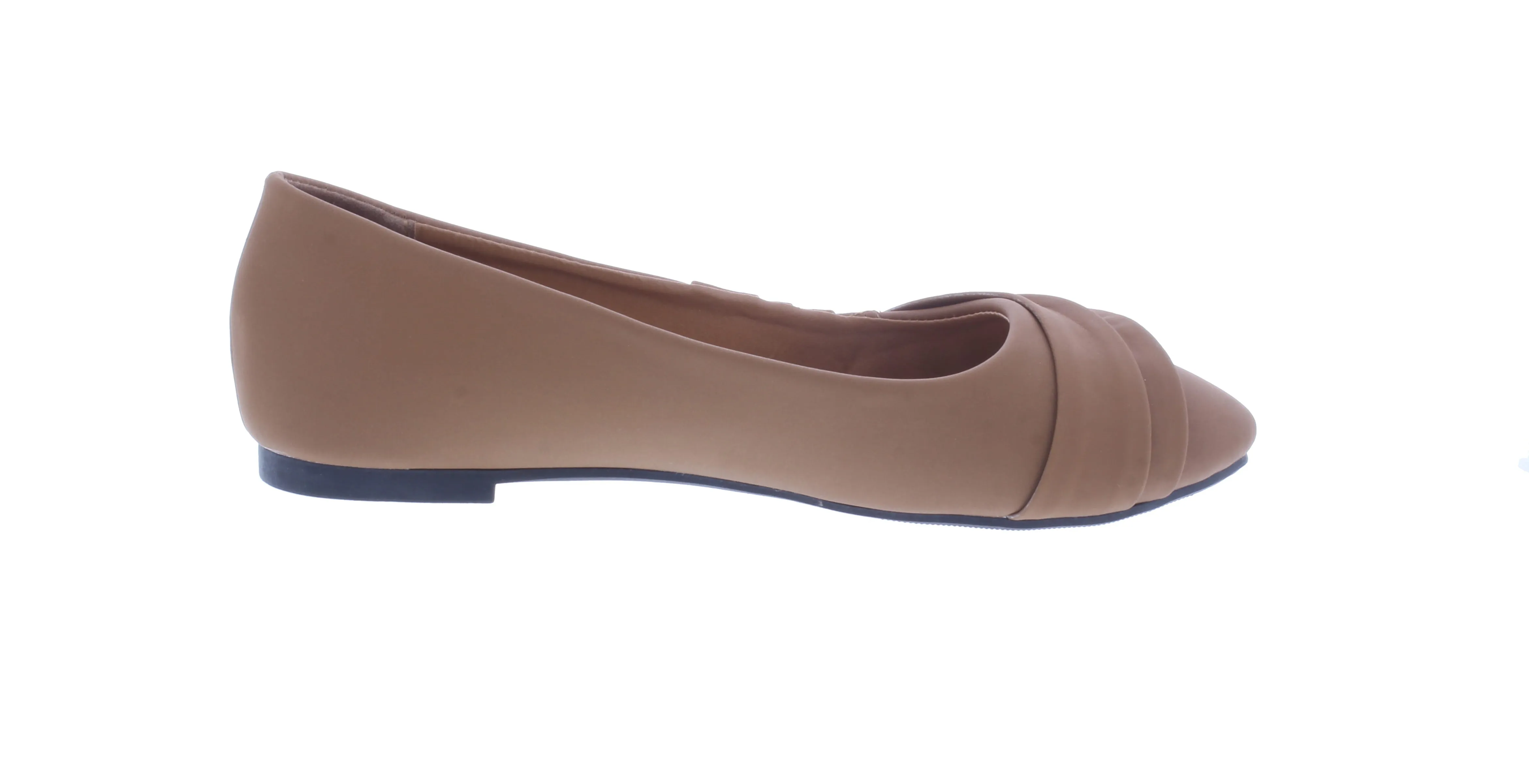 Women Ballerina with Pleats and Rounded Tip