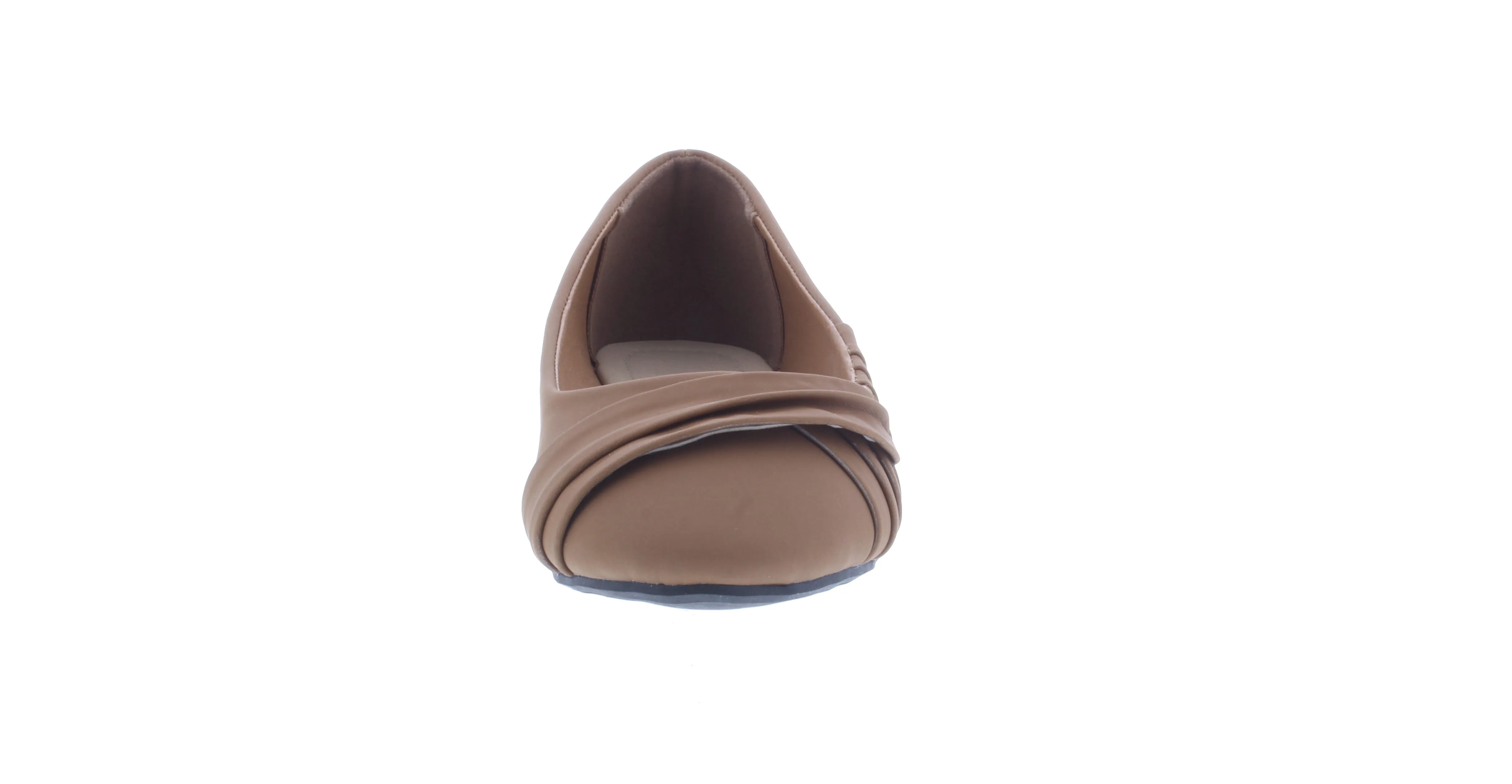 Women Ballerina with Pleats and Rounded Tip
