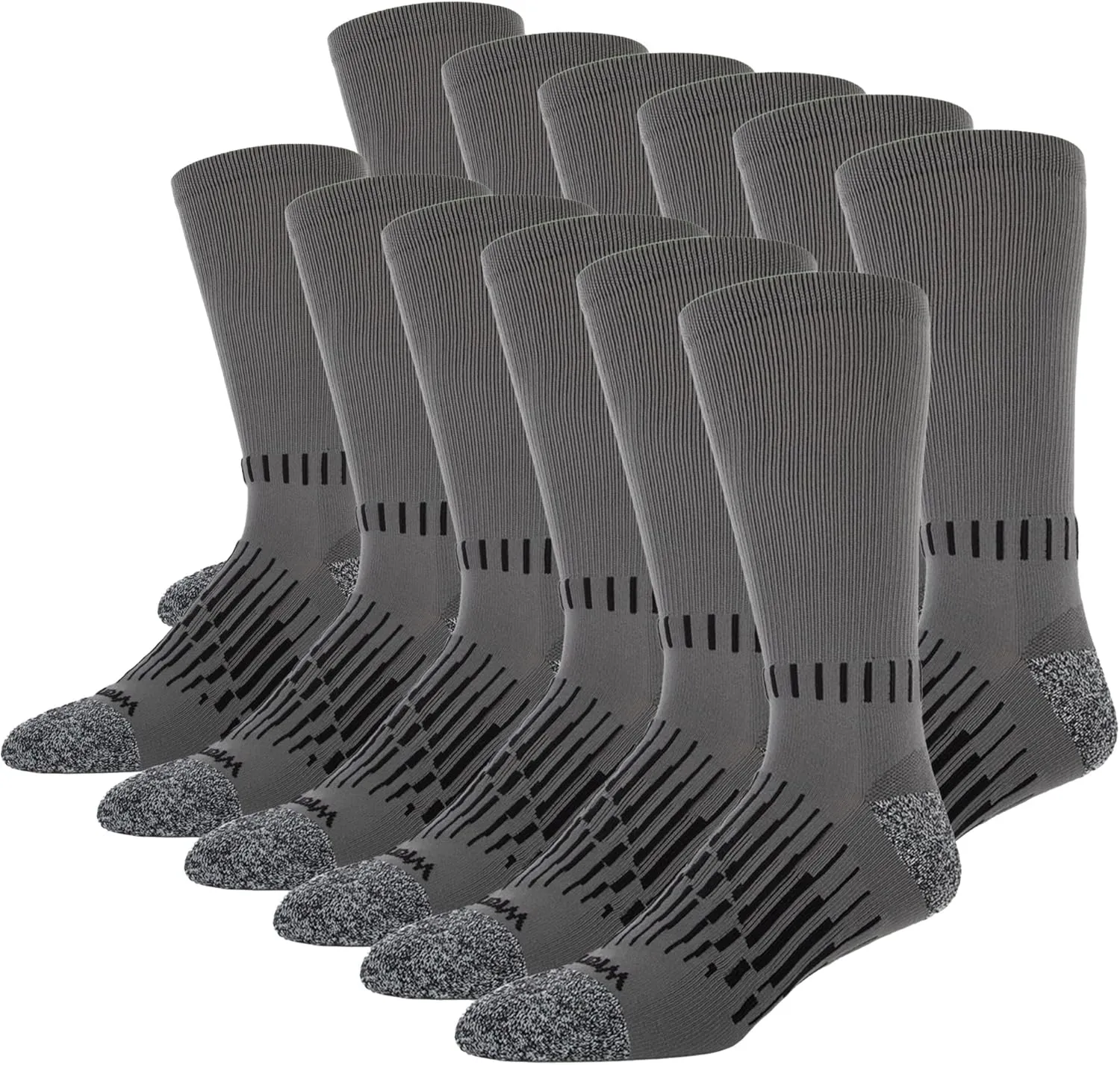 Wrangler - Peak Men's Crew Socks - Durable Half Cushion Socks with Arch Support