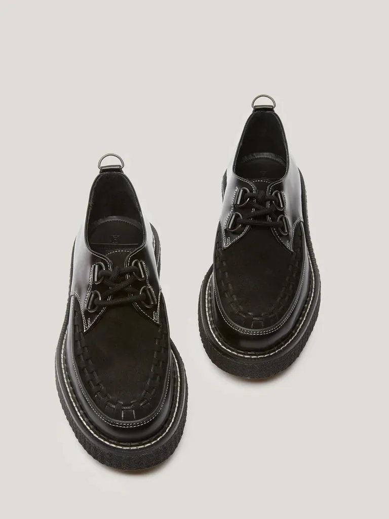 YMC x George Cox Hatton Shoe in Black Suede