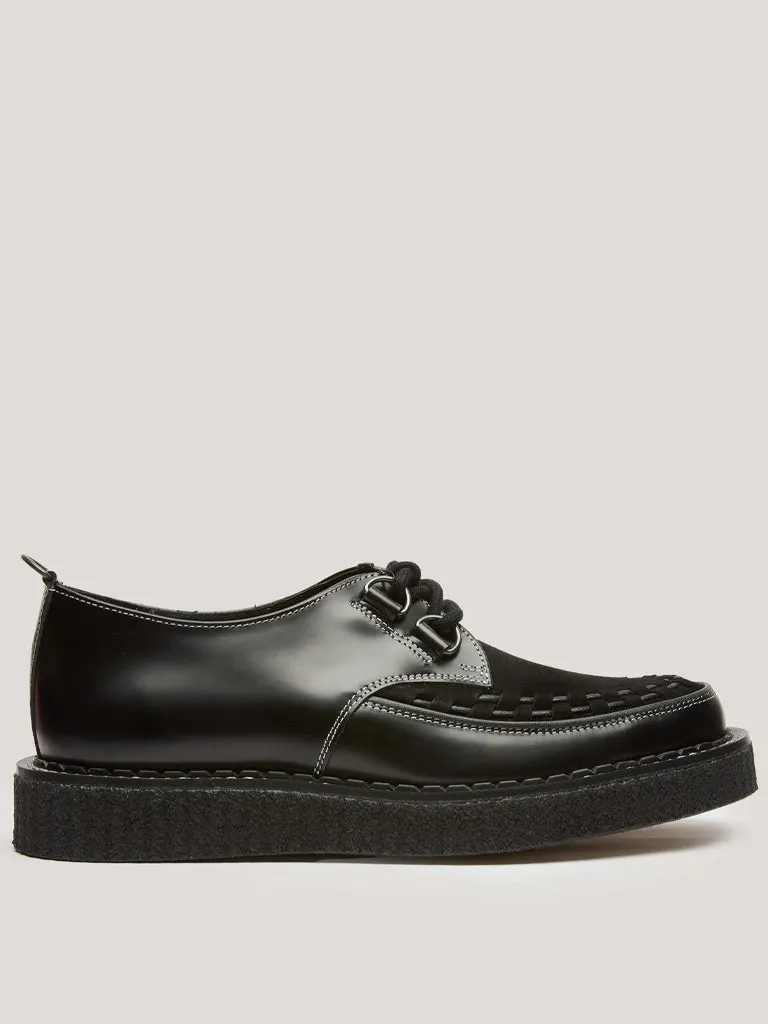 YMC x George Cox Hatton Shoe in Black Suede