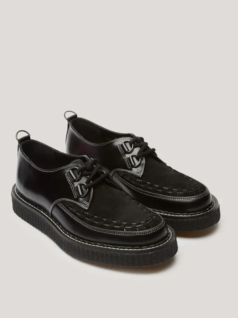 YMC x George Cox Hatton Shoe in Black Suede